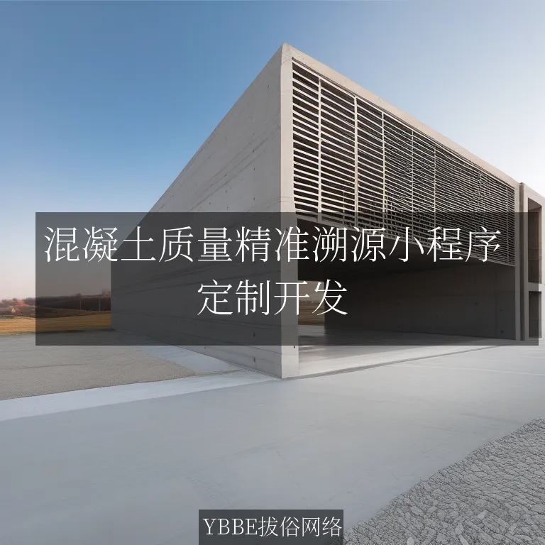 混凝土质量精准溯源小程序：构筑品质工程的坚实基石